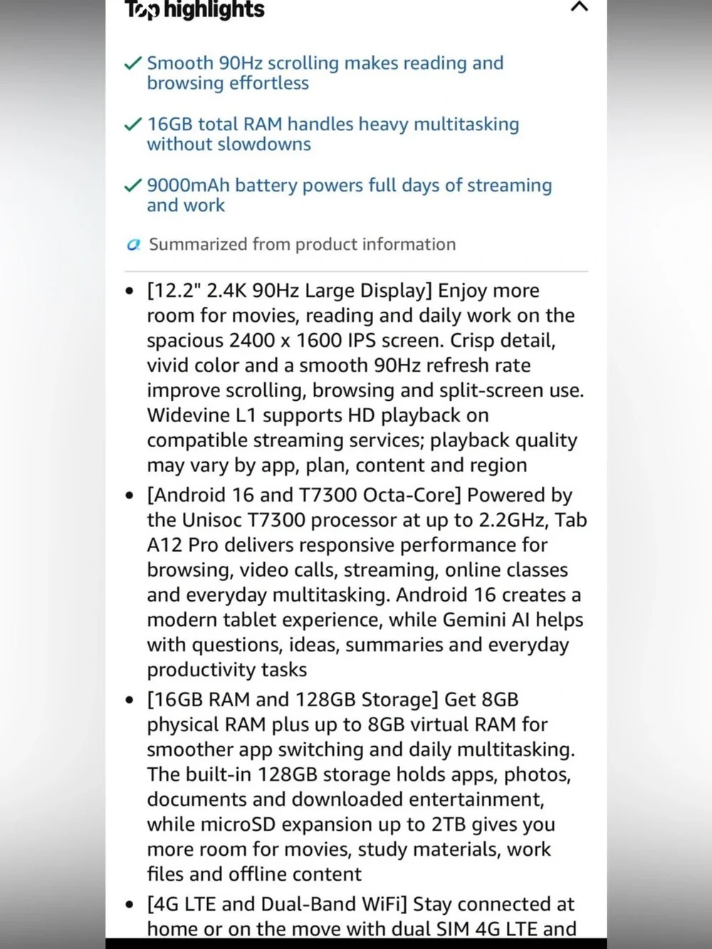 Tablet A12 Pro 12.2